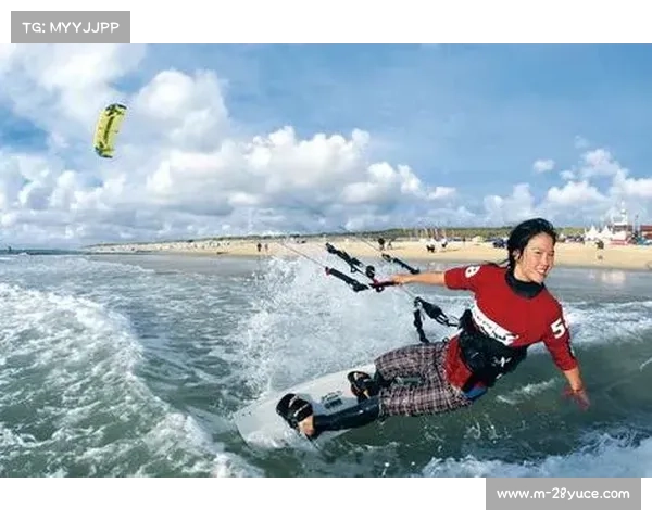 中国风筝冲浪：在蓝天白浪之间感受速度与自由的极限挑战